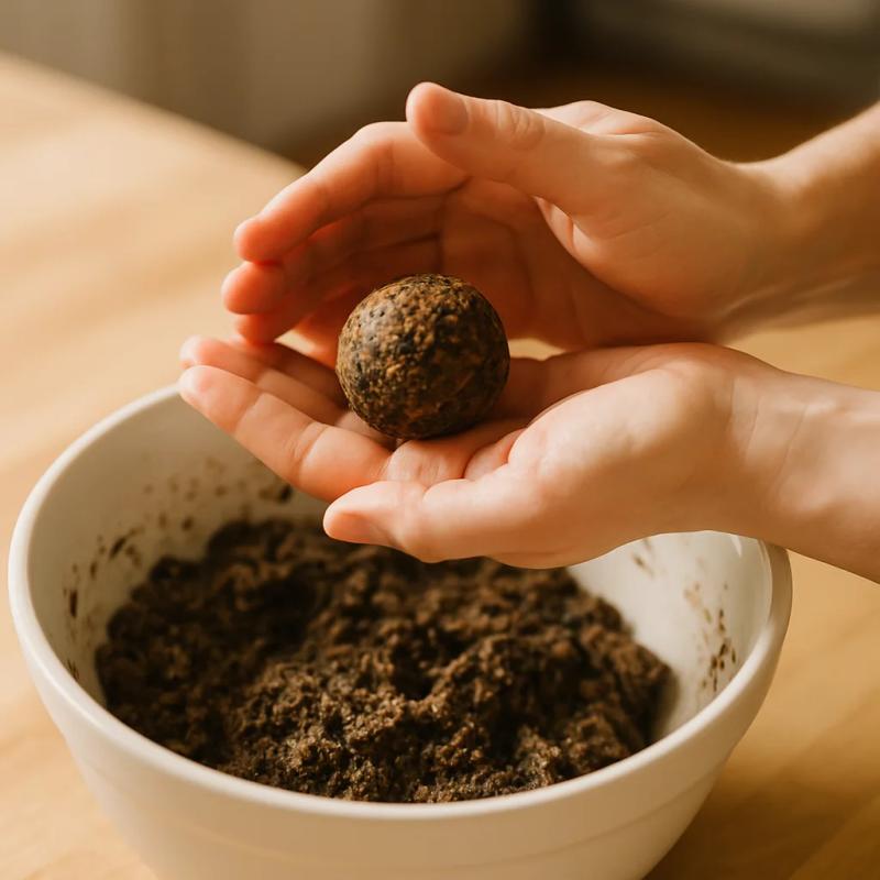 Paso 4 de Falafel de Frijol Negro con Salsa de Chipotle