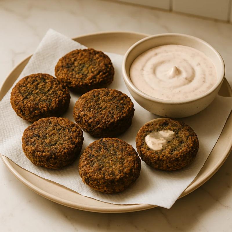 Paso 6 de Falafel de Frijol Negro con Salsa de Chipotle