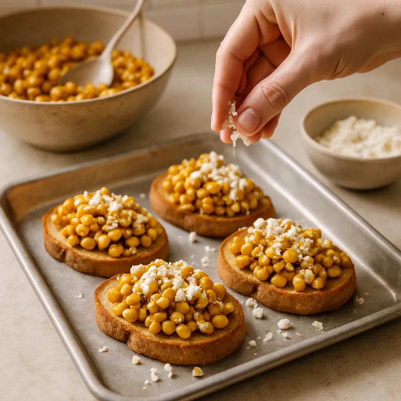 Paso 5 de Bruschetta de Esquites