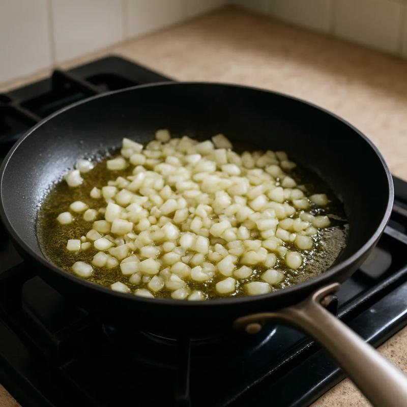 Paso 2 de Gnocchi en Salsa de Chile Pasilla
