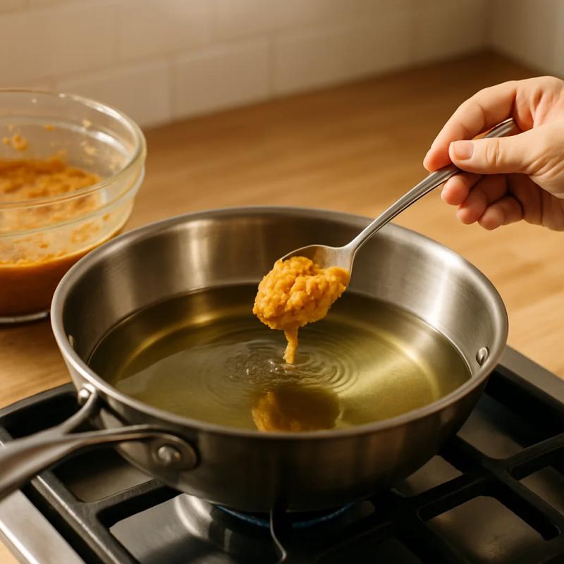 Paso 4 de Tortas de Camarón en Mole