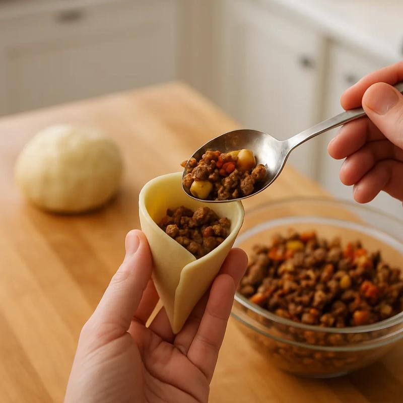 Paso 6 de Samosa de Picadillo Mexicano
