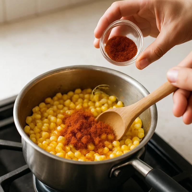 Paso 2 de Elote en Vaso