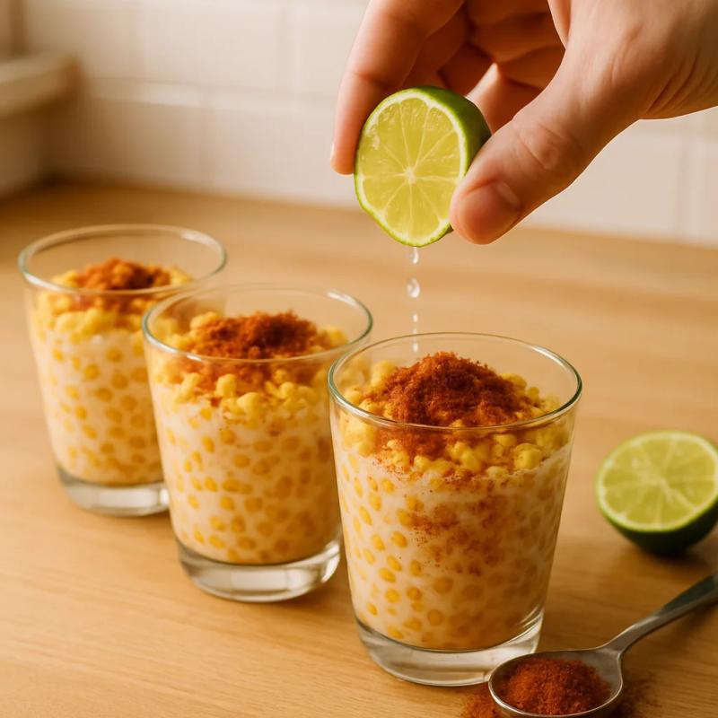 Paso 4 de Elote en Vaso