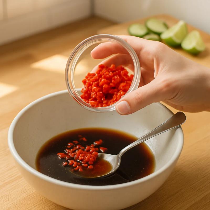 Paso 2 de Ceviche Nikkei Mexicano