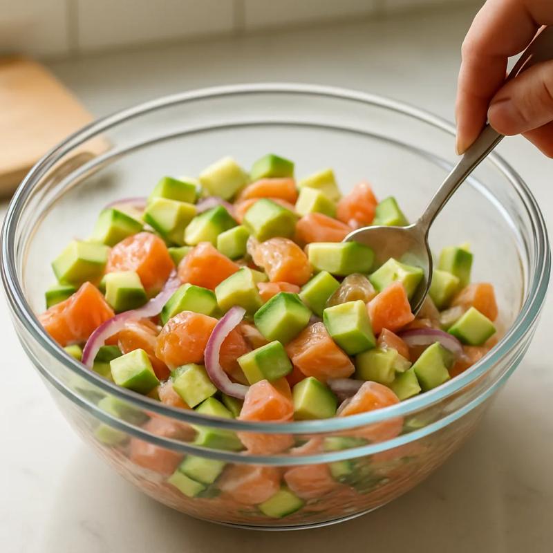 Paso 5 de Ceviche Nikkei Mexicano