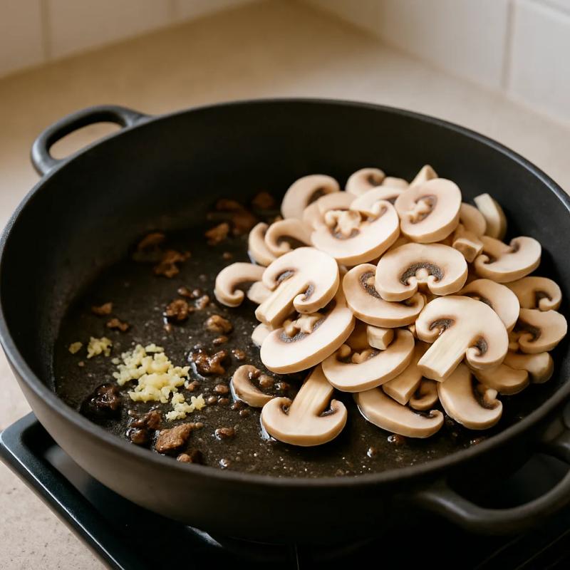 Paso 2 de Flautas Veganas de Champiñón