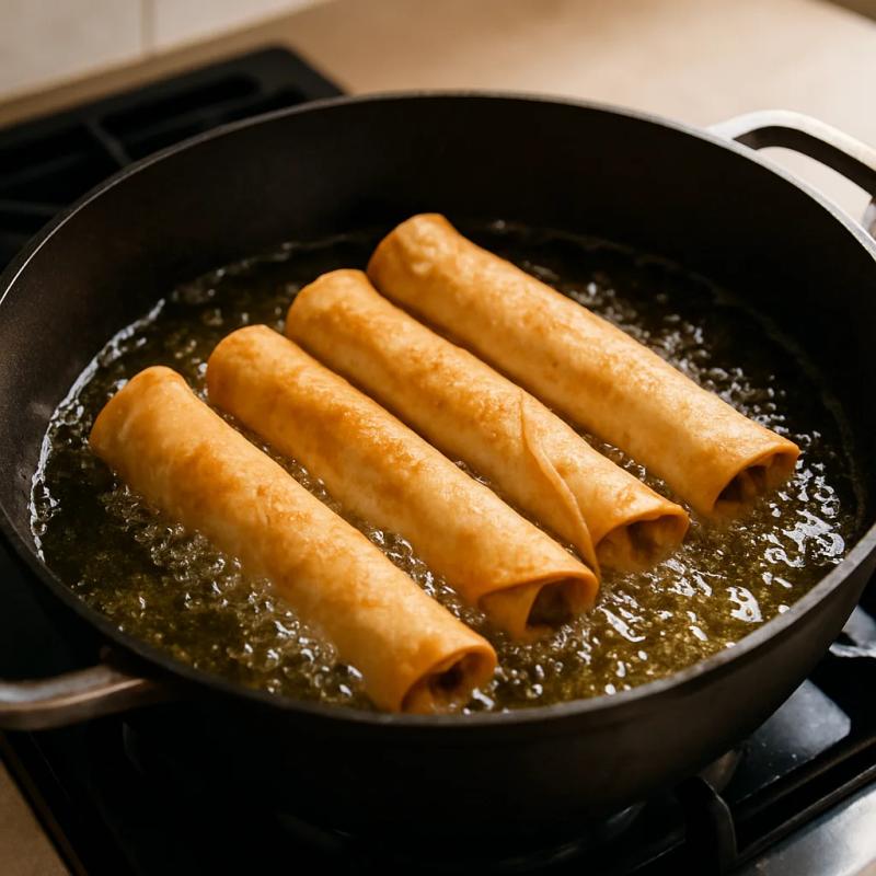 Paso 5 de Flautas Veganas de Champiñón
