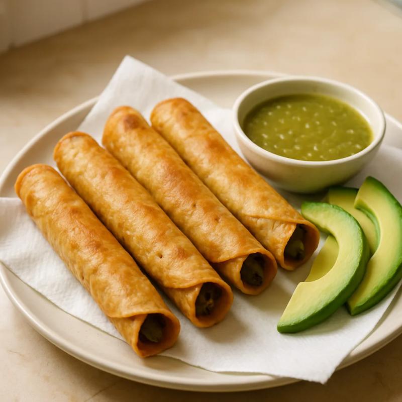 Paso 6 de Flautas Veganas de Champiñón