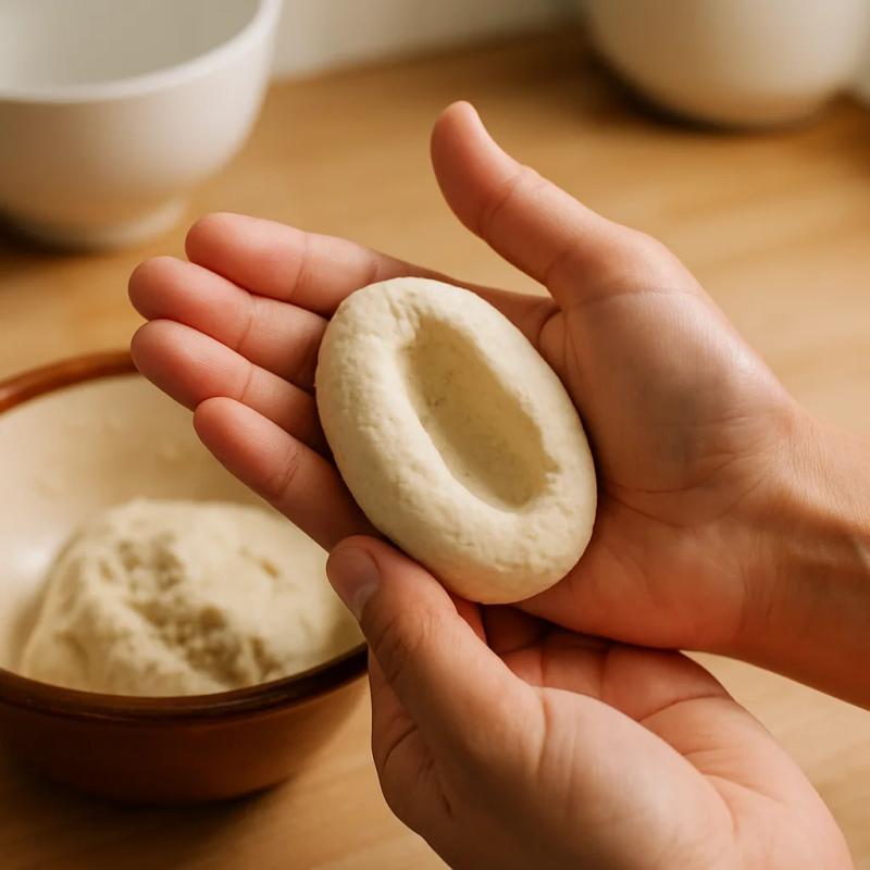 Paso 3 de Tlacoyos Veganos de Haba