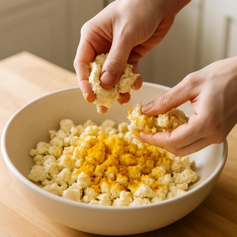 Paso 2 de Huevos Rancheros Veganos con Tofu
