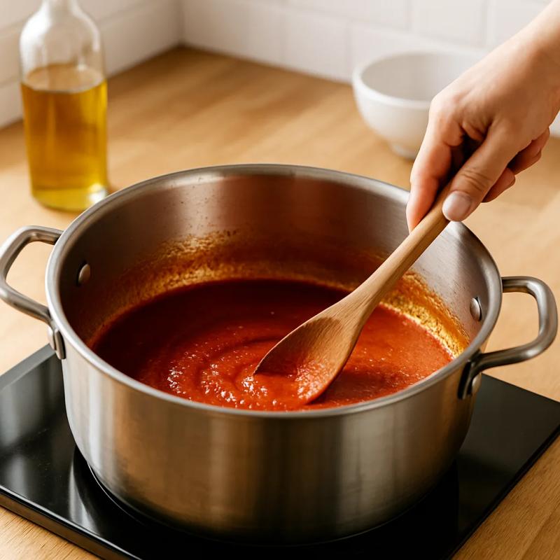 Paso 3 de Menudo Vegano de Setas