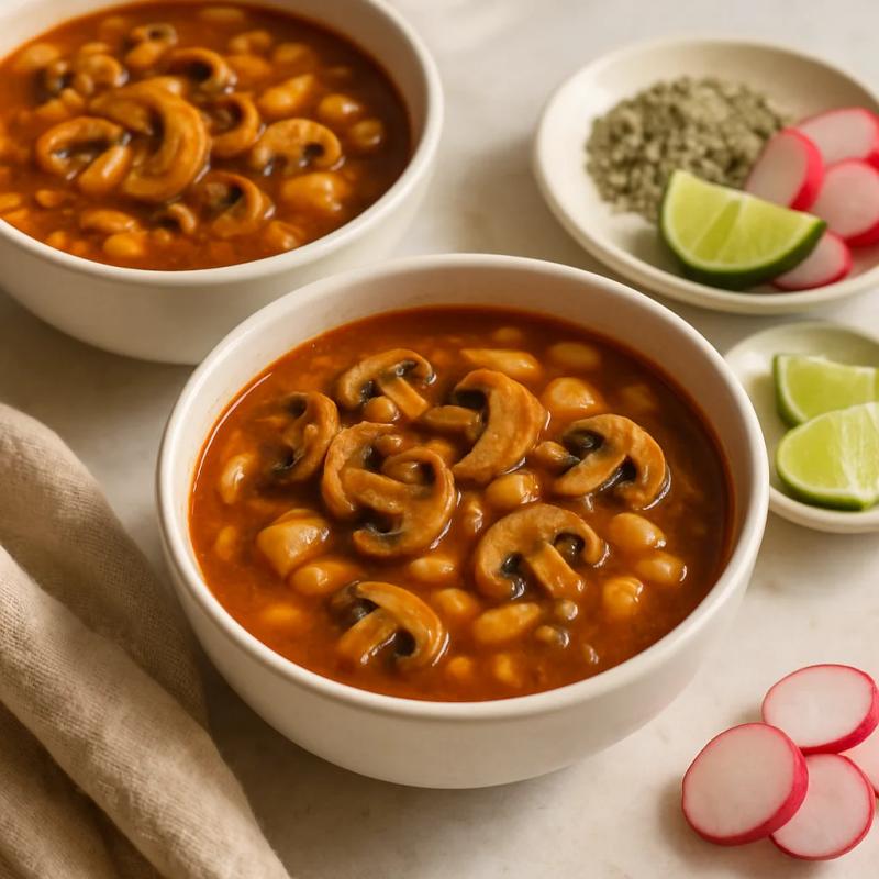 Paso 8 de Menudo Vegano de Setas