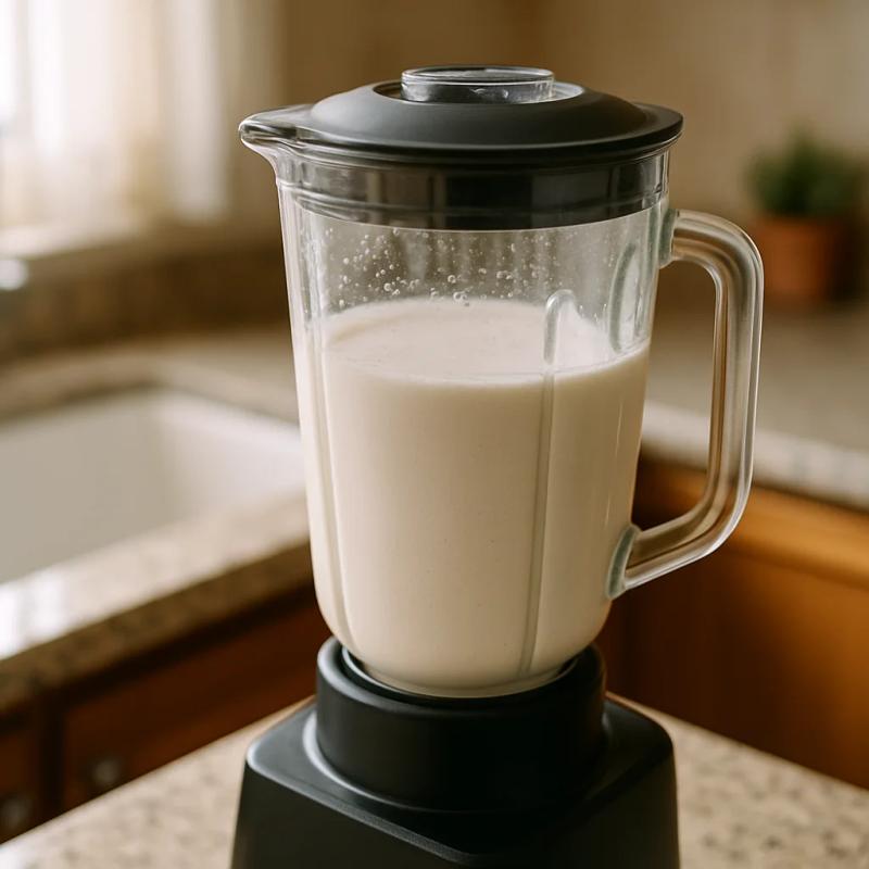 Paso 2 de Queso Vegano Estilo Oaxaca