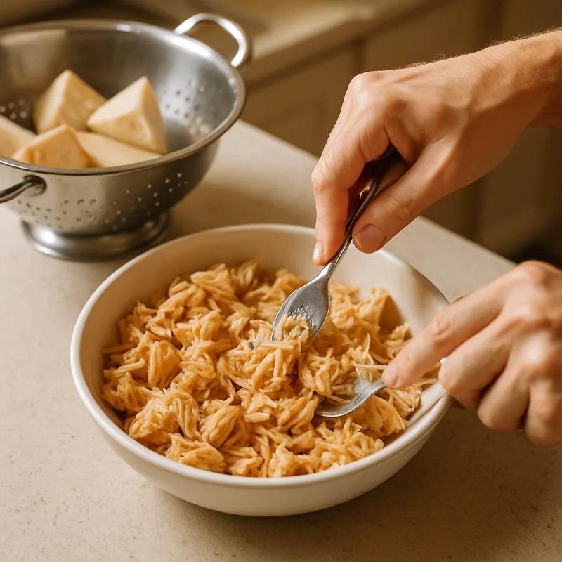 Paso 1 de Carnitas de Jackfruit