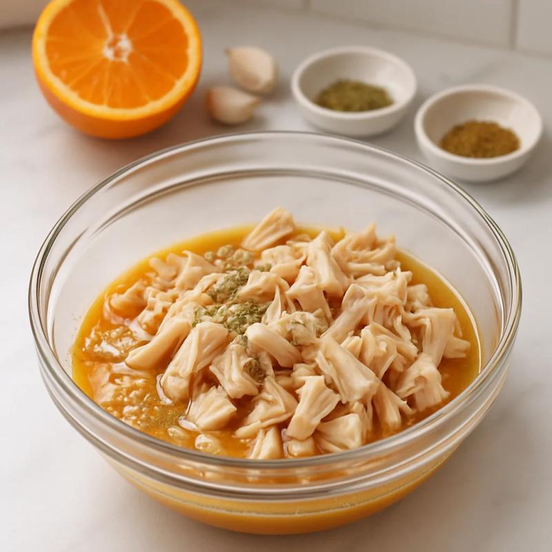 Paso 2 de Carnitas de Jackfruit