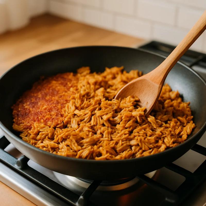 Paso 4 de Carnitas de Jackfruit