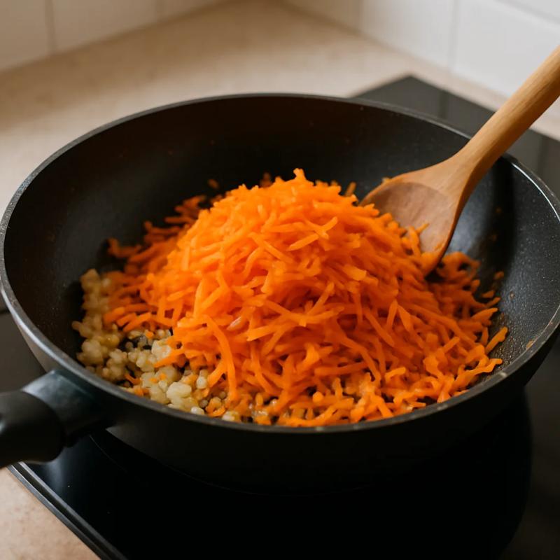 Paso 3 de Tinga de Zanahoria