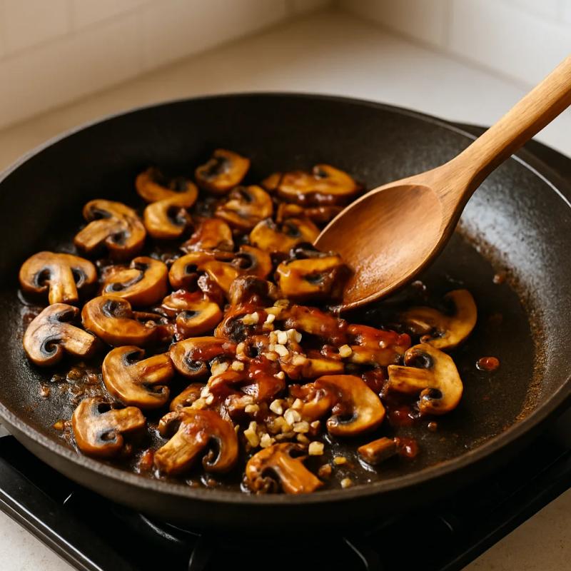 Paso 3 de Tacos de Hongos al Comal
