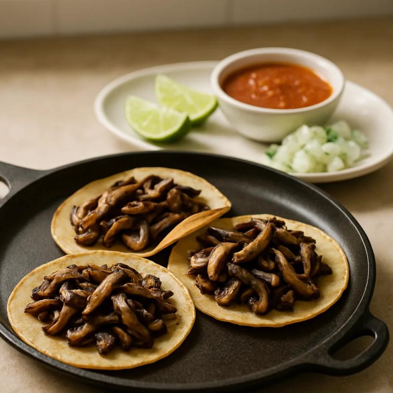 Paso 5 de Tacos de Hongos al Comal