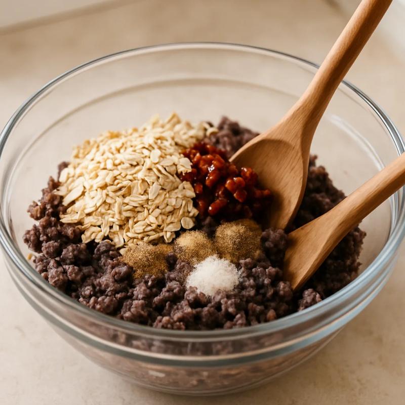 Paso 2 de Hamburguesa de Frijol Negro Mexicana