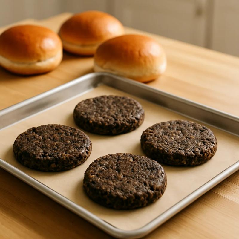 Paso 3 de Hamburguesa de Frijol Negro Mexicana