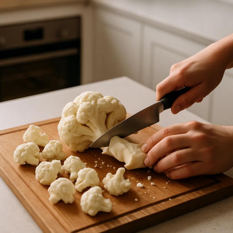 Paso 1 de Taco de Coliflor Adobada