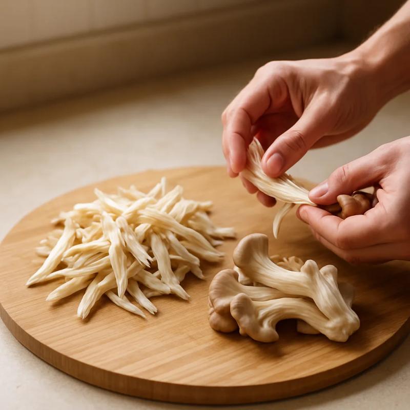 Paso 1 de Carnitas de Setas al Achiote