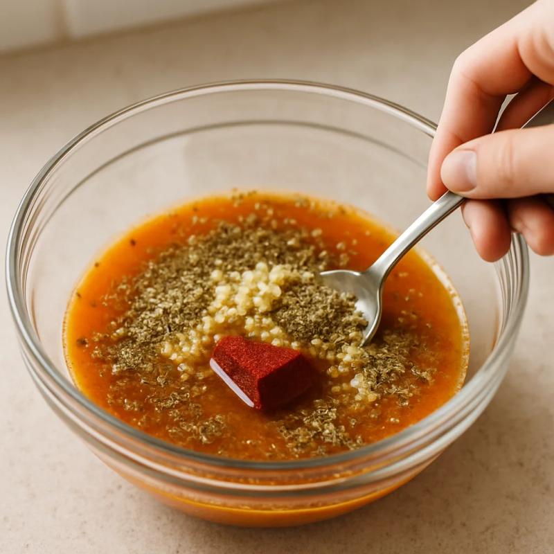 Paso 2 de Carnitas de Setas al Achiote