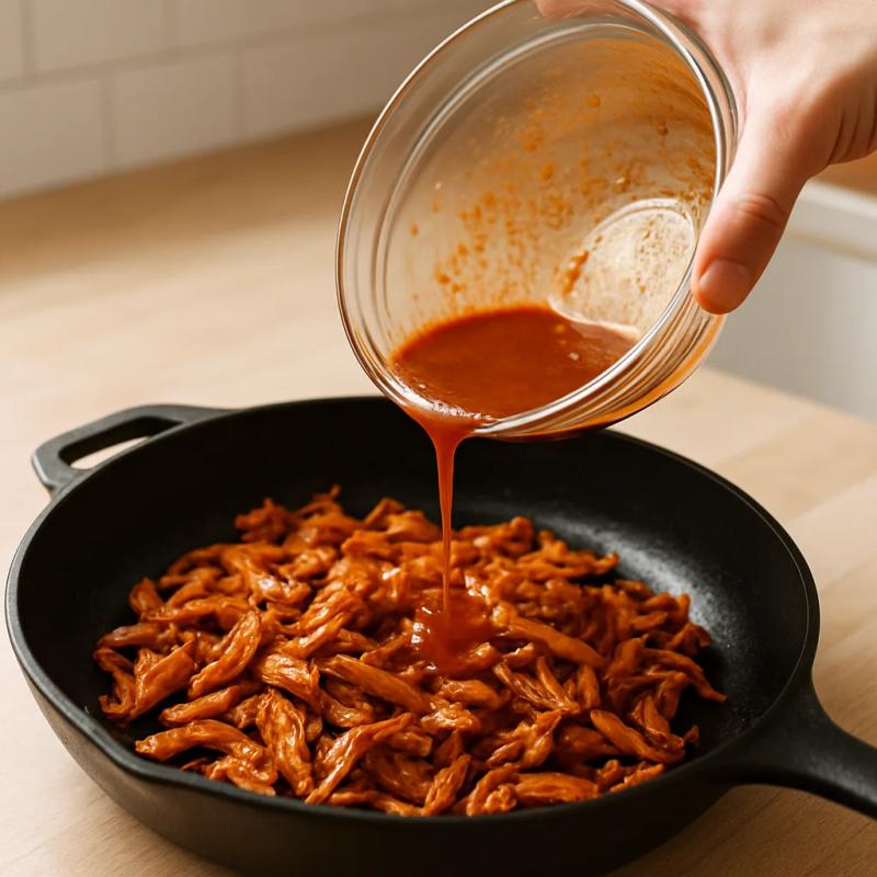 Paso 7 de Carnitas de Setas al Achiote