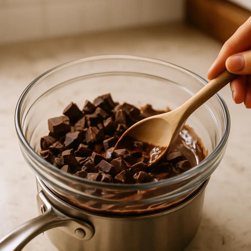 Paso 1 de Trufas de Chocolate Mexicano con Chile