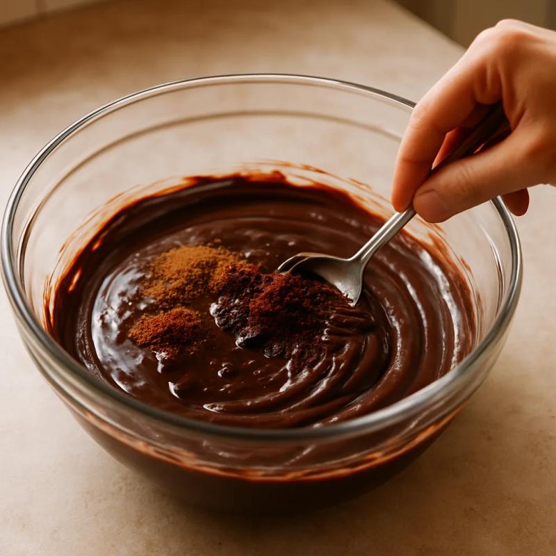 Paso 3 de Trufas de Chocolate Mexicano con Chile