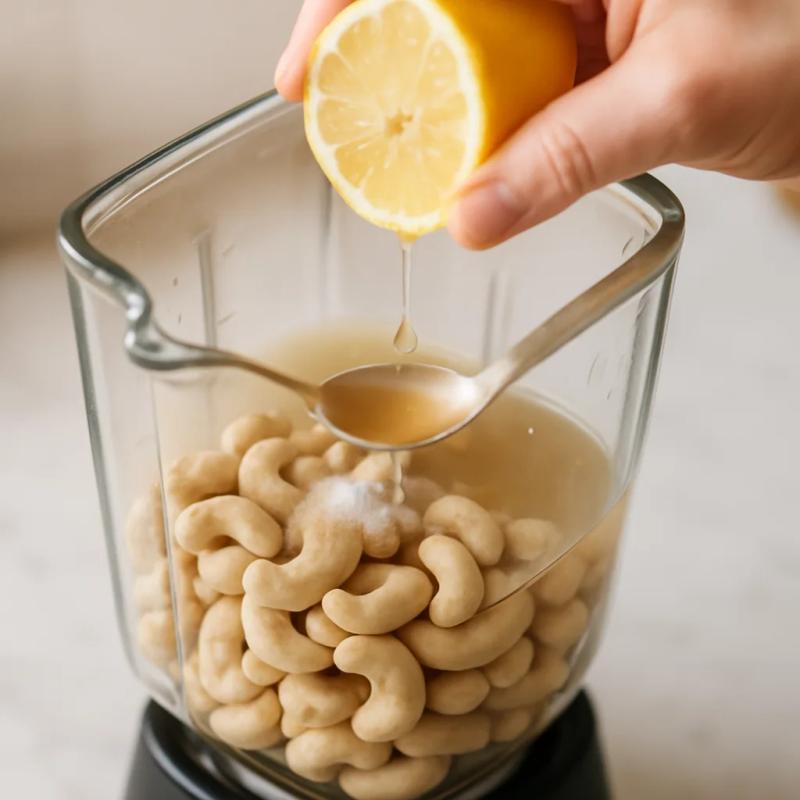 Paso 3 de Crema Agria de Anacardo