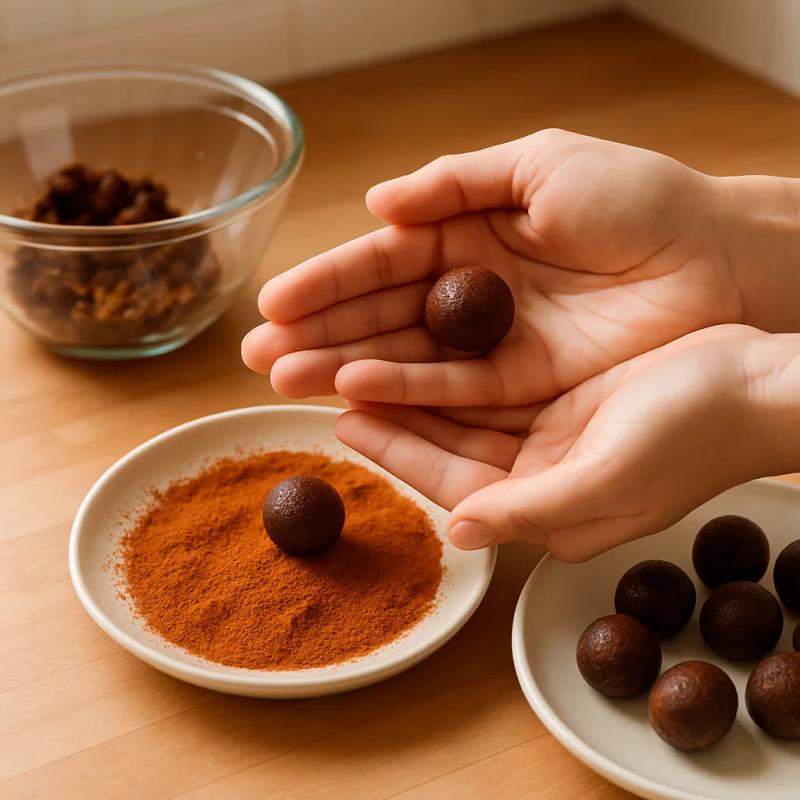 Paso 3 de Bolitas de Tamarindo con Chile