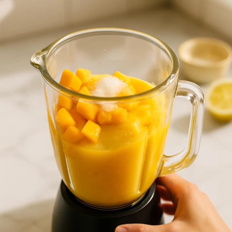 Paso 1 de Paletas de Mango con Chamoy