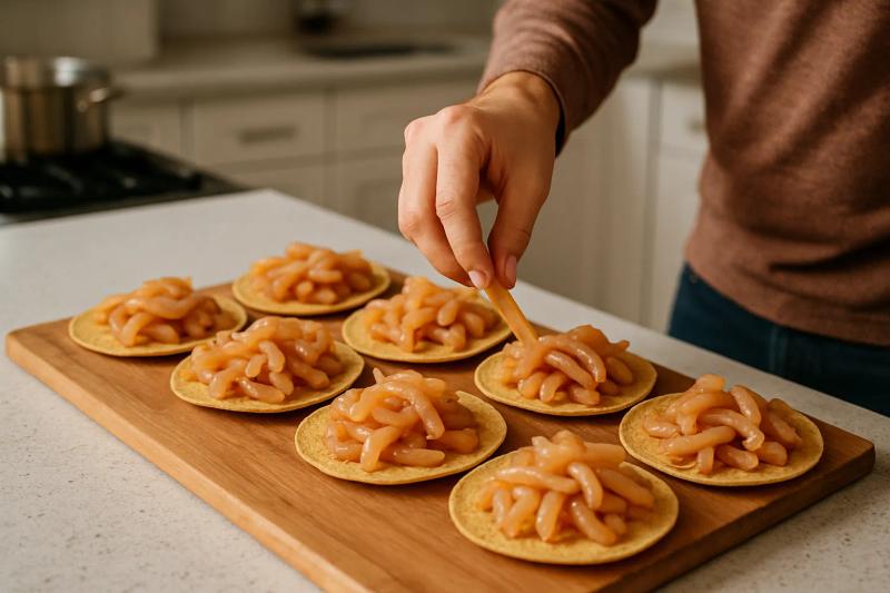 Paso 4 de Tostadas de Cueritos