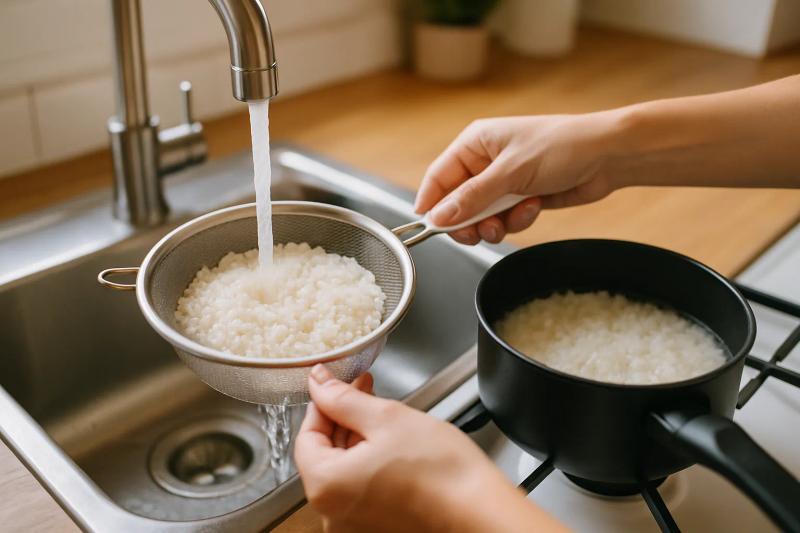 Paso 1 de Sushi Burrito