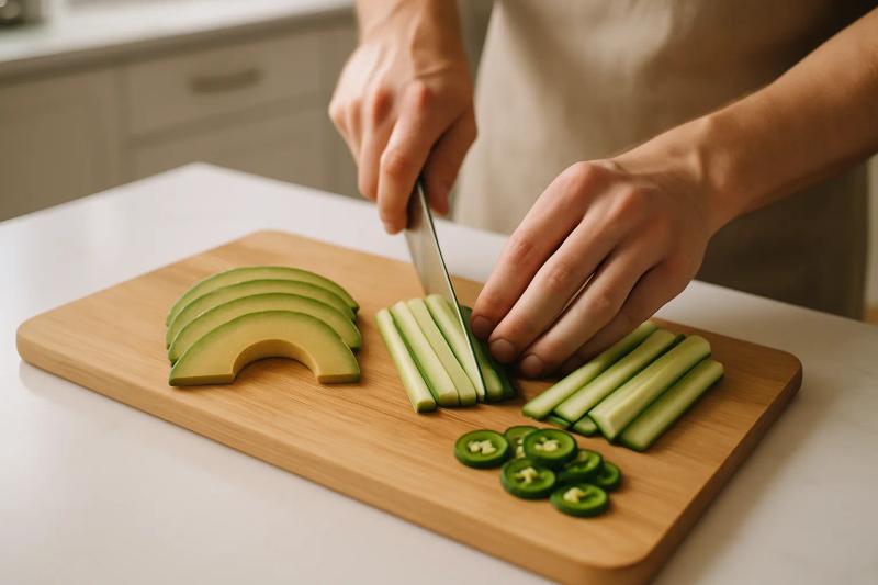 Paso 4 de Sushi Burrito