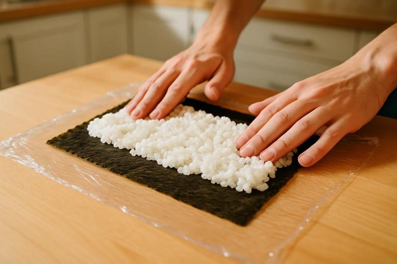 Paso 5 de Sushi Burrito