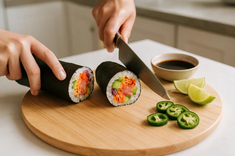 Paso 8 de Sushi Burrito