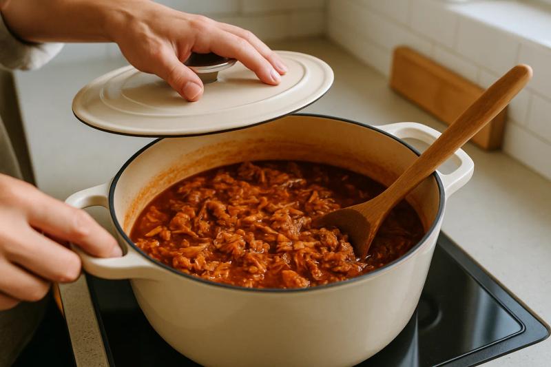 Paso 7 de Jackfruit Barbacoa