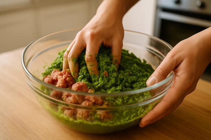 Paso 4 de Chorizo Verde de Toluca