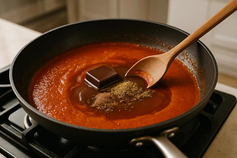 Paso 5 de Mole de Panza