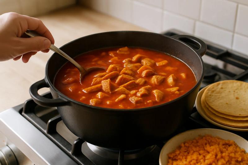 Paso 7 de Mole de Panza