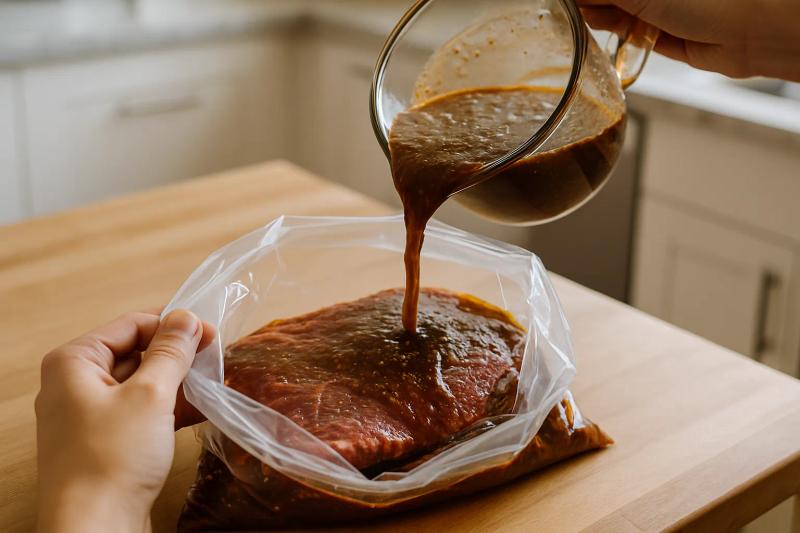 Paso 2 de Arrachera Marinada