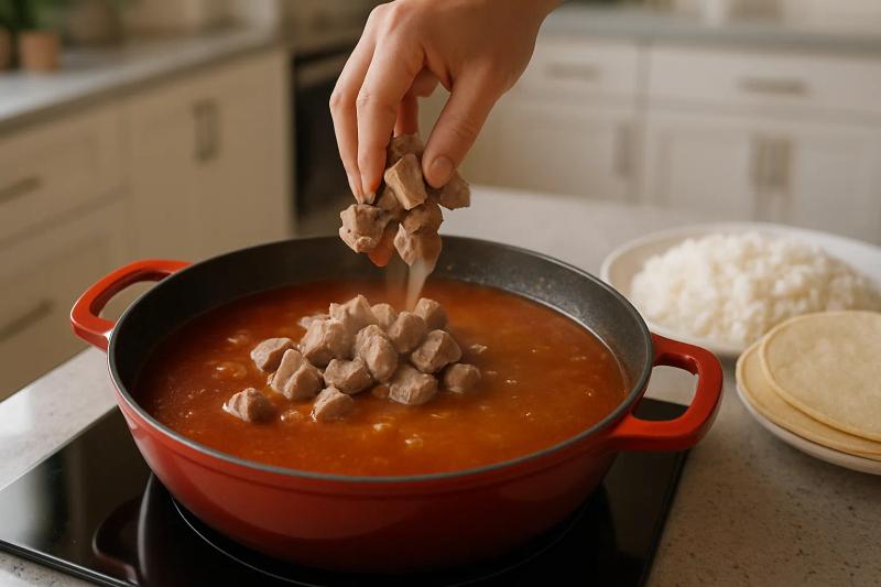 Paso 5 de Chileajo Oaxaqueño