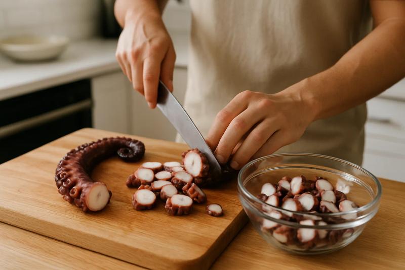 Paso 2 de Ceviche de Pulpo