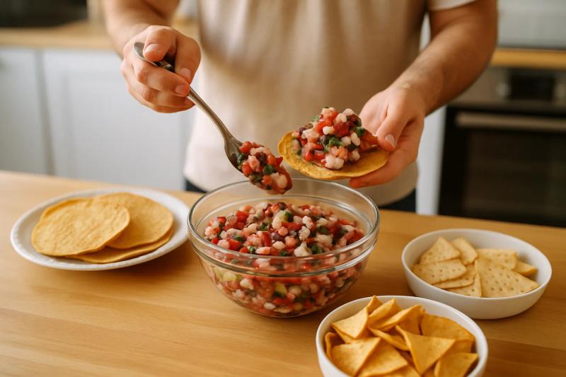 Paso 5 de Ceviche de Pulpo