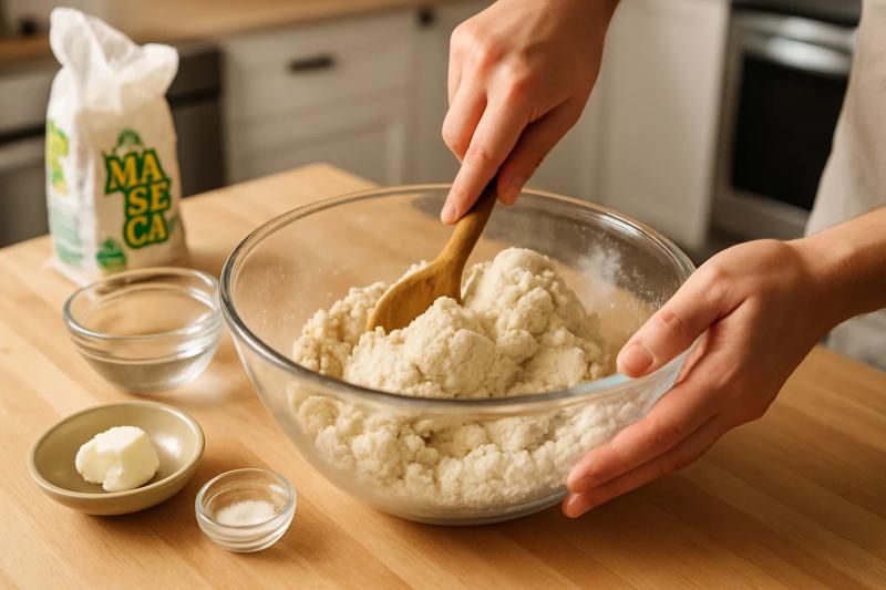 Paso 2 de Gorditas de Requesón