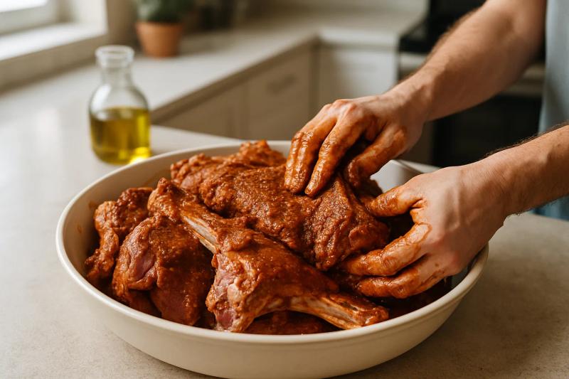 Paso 2 de Chivo Tapeado